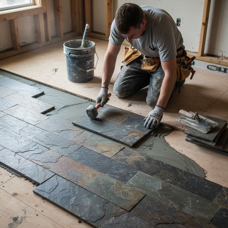 Slate Floor Repair